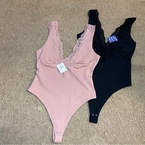 Bundle of 2 NWT Free People Women’s First Call Bodysuit
